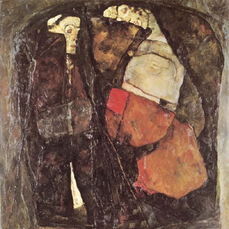 Egon Schiele Pregnant Woman and Death Spain oil painting art
